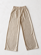 Beige Drawstring Trousers