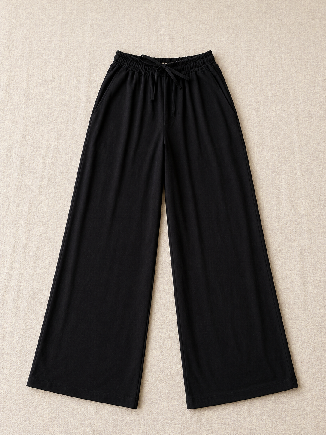 Black Drawstring Trousers