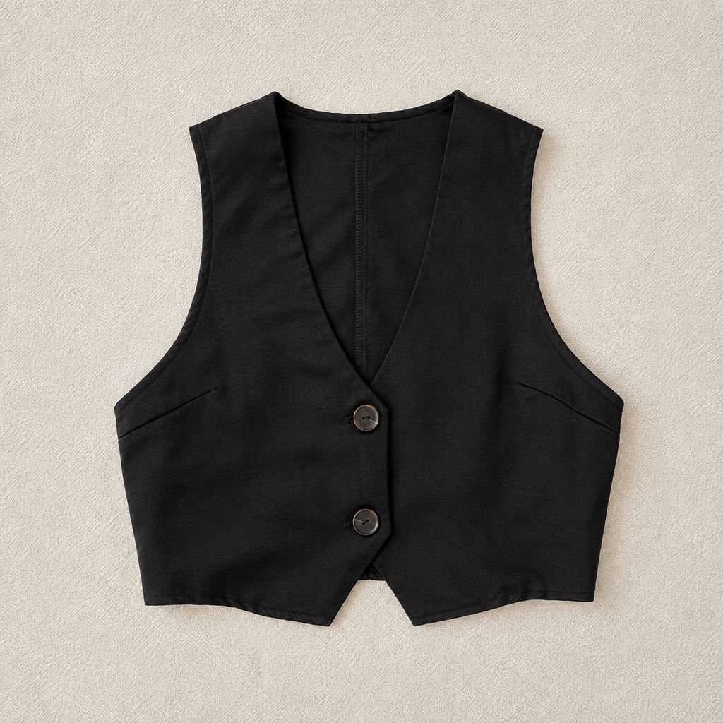 Midnight Black Waist Coat