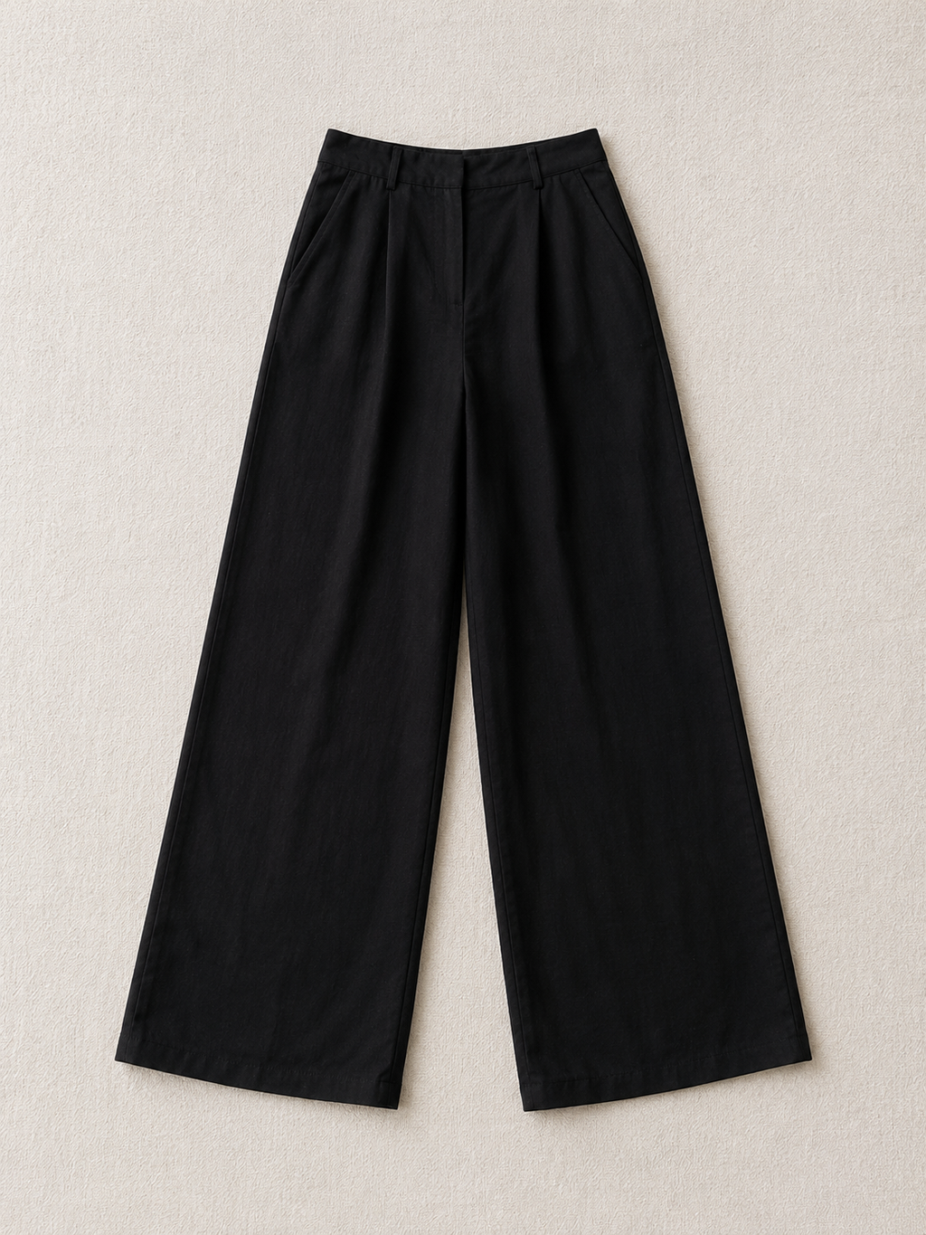 Black Wide-Leg Trousers