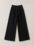 Black Wide-Leg Trousers
